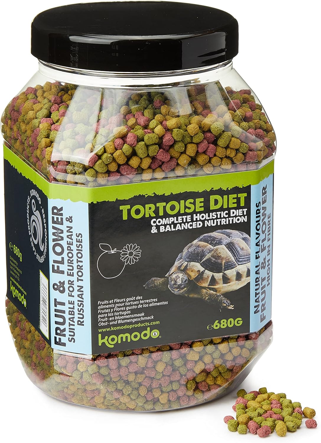 Komodo Diet Fruit & Flower Nourriture pour Tortue 680 g : Amazon.fr ...